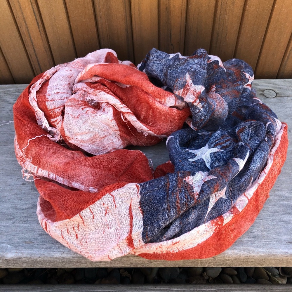 American Flag Scarf/Curtain
